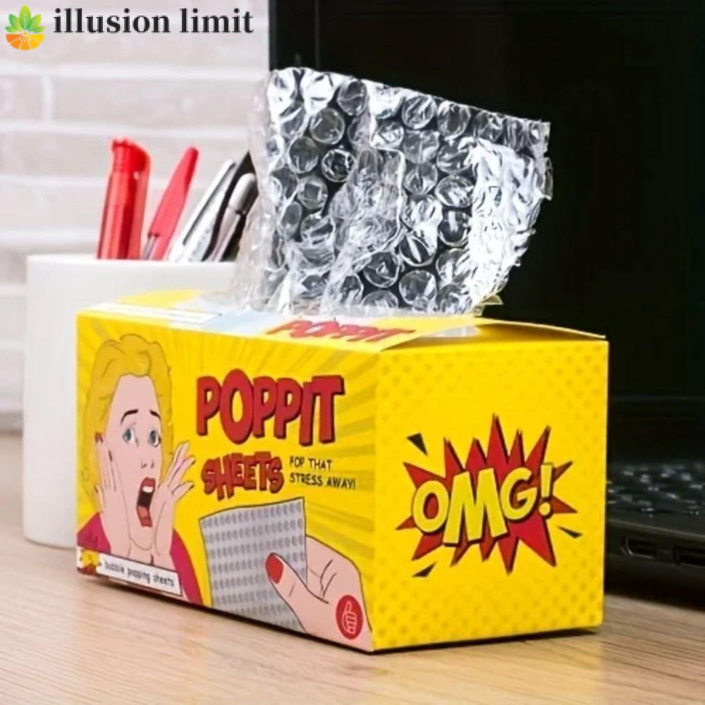 ILLUSION LIMIT Mini Bubble Wrap Press Pinch Burst Venting Toy Đồ chơi trẻ em