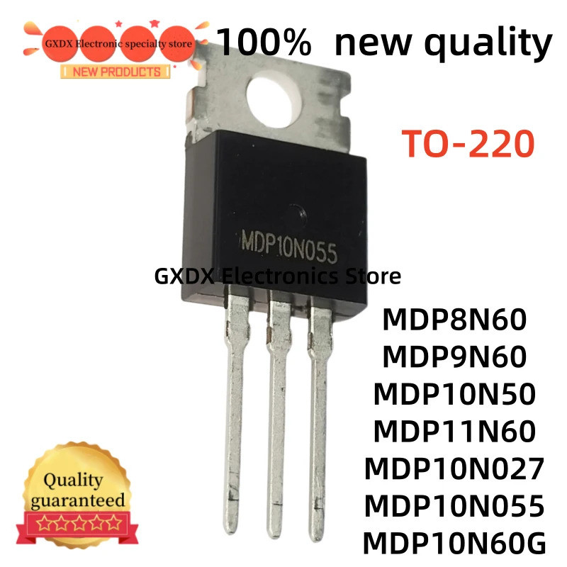 5 CÁI MDP8N60 MDP9N60 MDP10N50 MDP11N60 MDP10N027 MDP10N055 MDP10N60G TO-220 Hiệu Ứng Trường