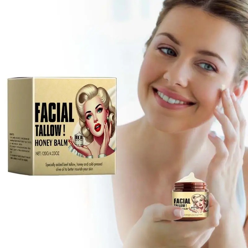 Tallow Balm Hydrating Face Balm Bò Tallow Face ceram Chăm Sóc Da Cho Da Kem Nguyên Chất Tallow Mật O