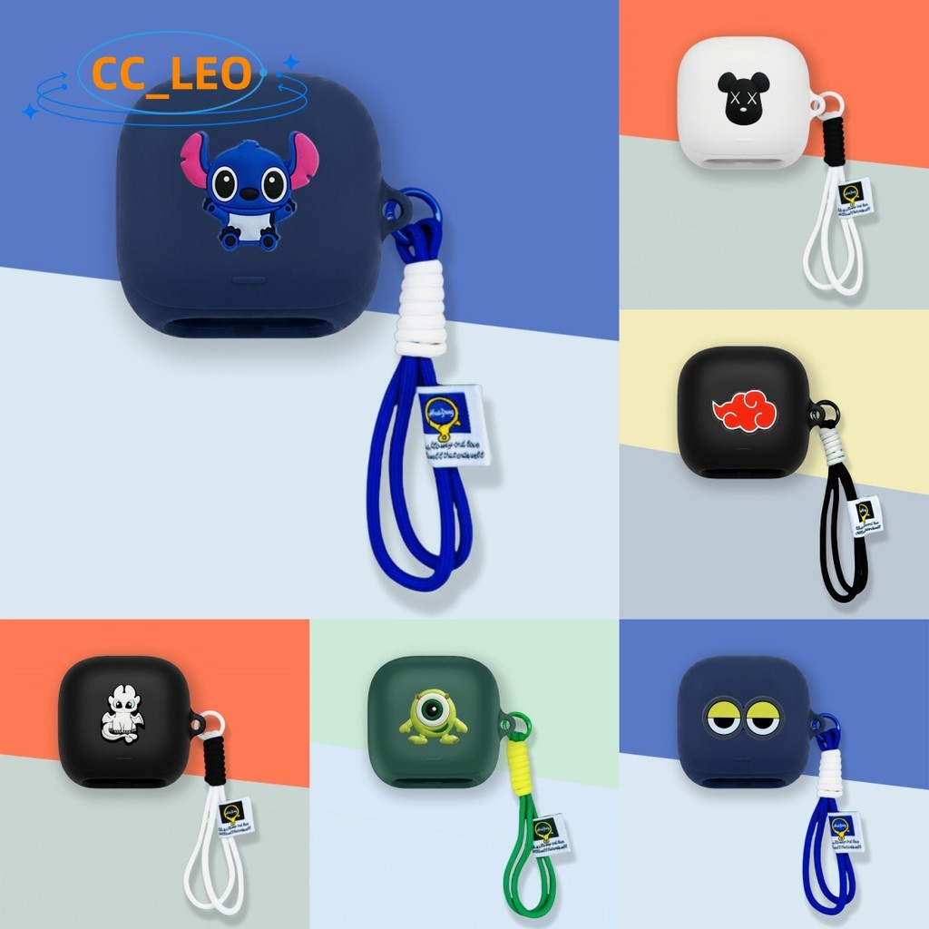 for Anker Soundcore Liberty 5 Pro Case Cute Silicone Soft Case Cartoon Lanyard Suitable for Soundcor