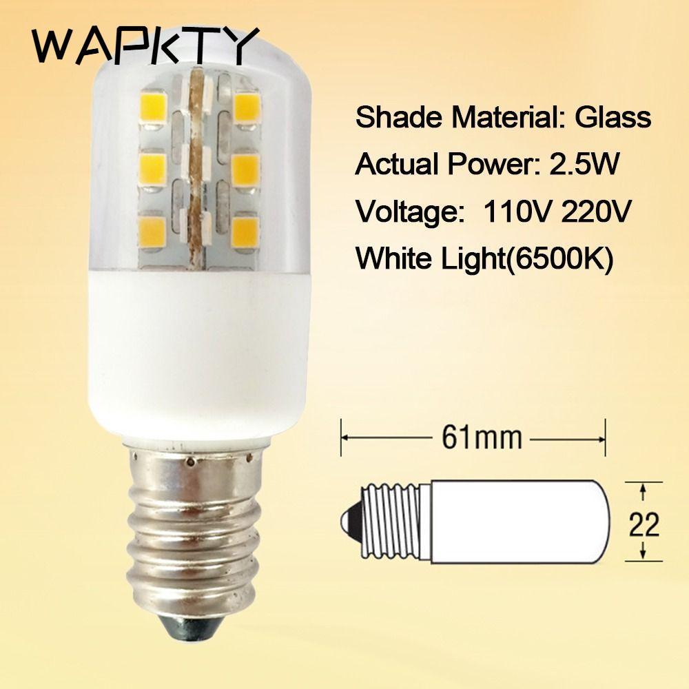 WAPKTY Chiếu Sáng Tủ Lạnh Di Động E12 E14 Kết Nối Ánh Sáng Trắng 110V 220V Pygmy Vít Nhỏ