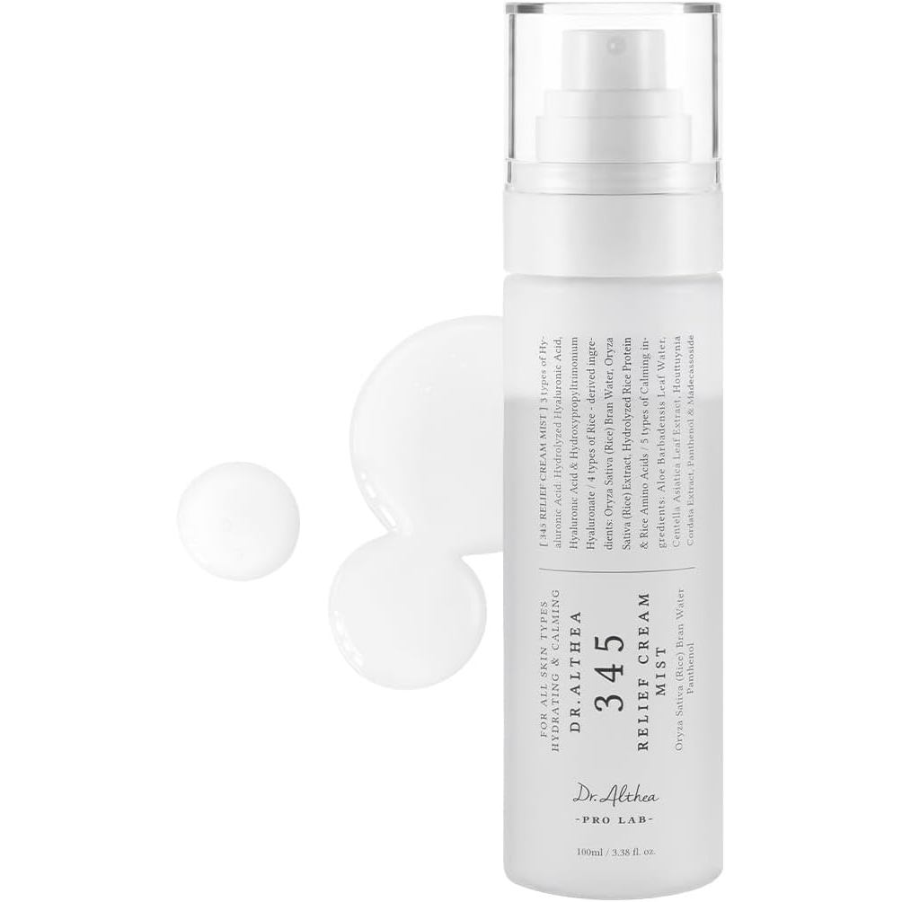Kem dưỡng ẩm Dr.Althea 345 | Xịt dưỡng ẩm mặt với chiết xuất gạo | Chăm sóc làm dịu da nhạy cảm | Ch