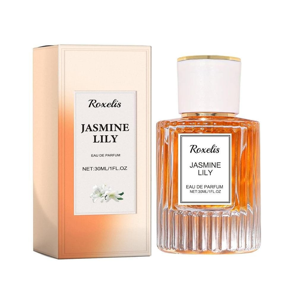 AMALIA Jasmine Lily Eau de Parfum dành cho Nữ, Hương Hoa Thanh Lịch, 30ml / 1fl oz QKVU