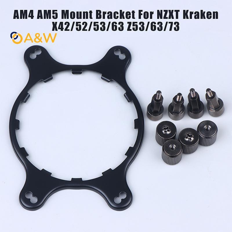 A & W AM4 AM5 Mount Braet Stud Nut Kit cho NZXT Kraken X41 X42 X51 X52 X61 X62 X63 X72 X73 Z63 Z73