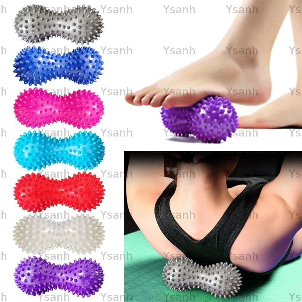YSANH Peanut Spiky Ball, Muscle Relax Trigger Point Massage Therapy Ball, Body Leg Hand Massage Tool