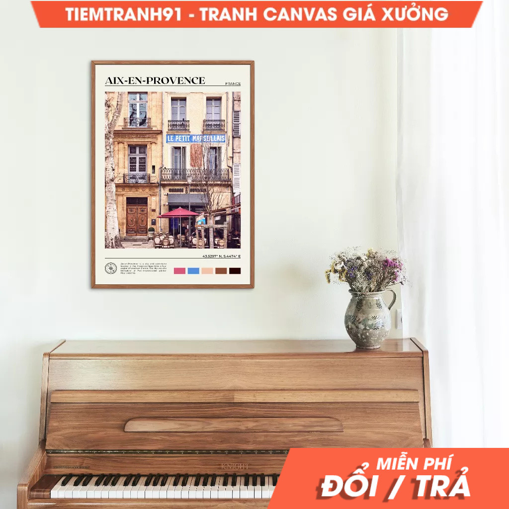 Tranh treo tường, Oil Paint, Aix-en-Provence, Aix-en-Provence Wall Art, Aix-en-Provence Poster, Aix-