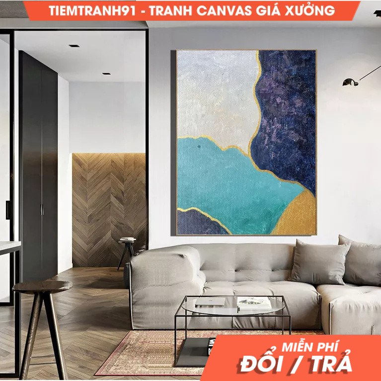 Tranh treo tường, Green Abstract Art Painting Green Painting Beige Abstract Art Painting Blue Wall A