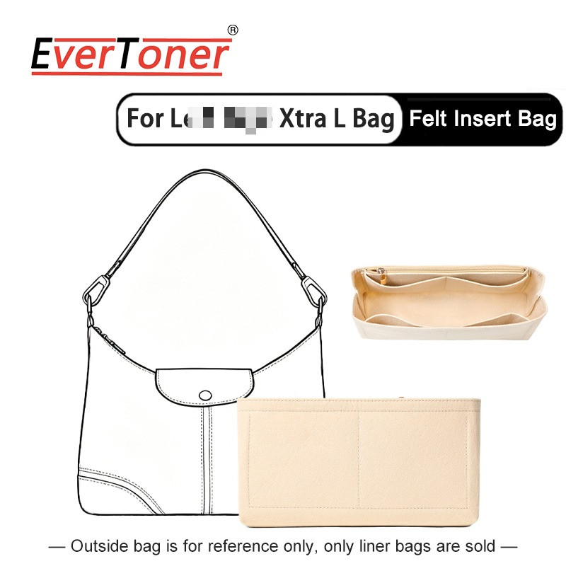 Túi nỉ EverToner Chèn cho túi xách Xtra L Túi lót bên trong nhiều túi