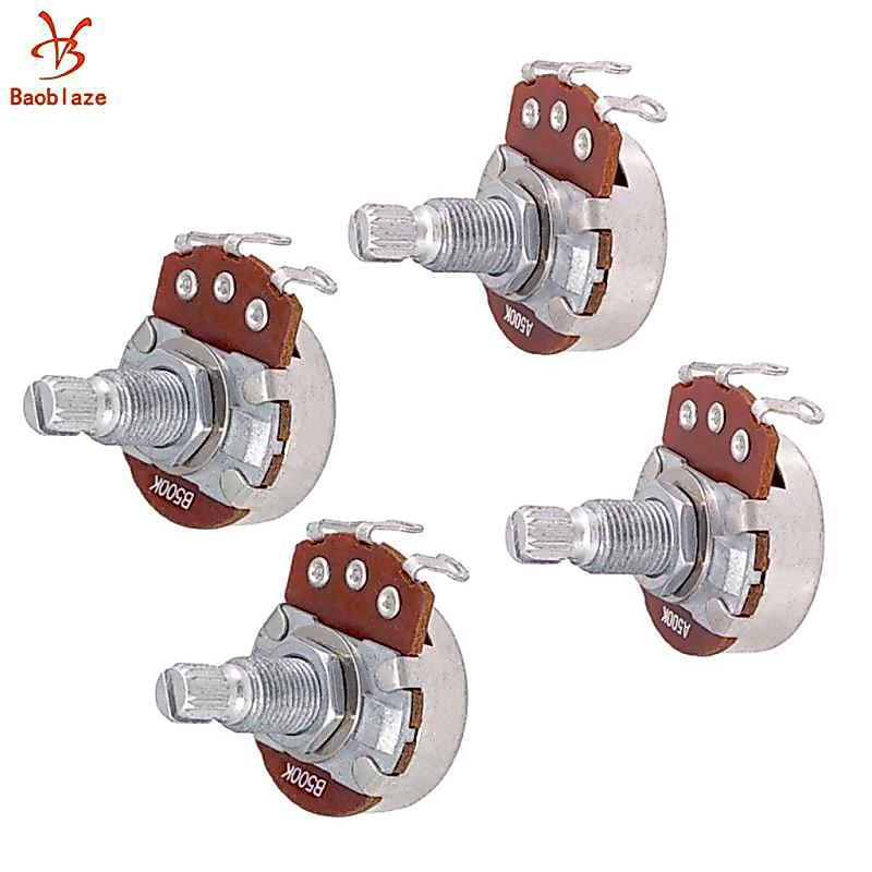 4 Miếng Âm Thanh A500K / B500K Nồi Điện Áp Cho Đàn Guitar Điện