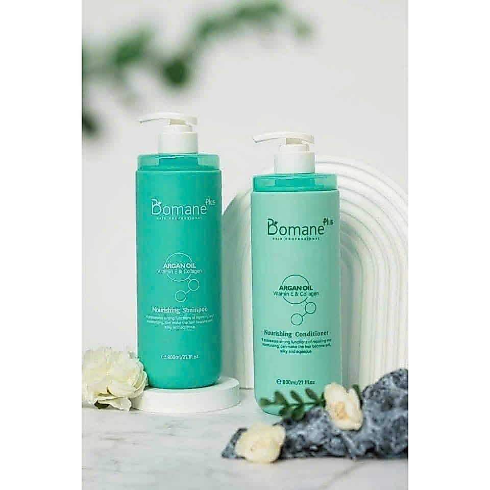 Dầu gội Bomane chữa trị và phục hồi tóc toàn diện đa tầng (phiên bản cao cấp), dung tích 800ML là sả