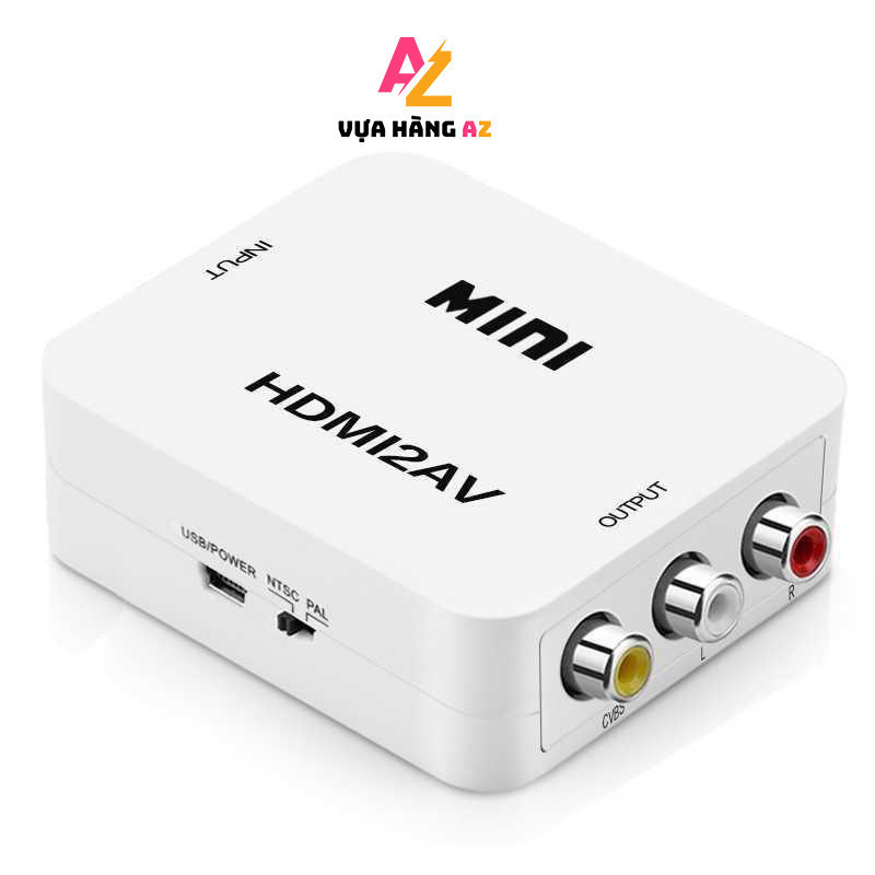 HD01 Bộ Chuyển Đổi HDMI Sang AV - Đầu chuyển HDMI Ra AV -  Adapter HDMI Sang AV - HDMI to AV (SP0001