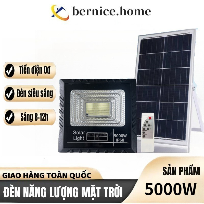 Đèn sân vườn năng lượng mặt trời 500W 5000W I67 Không có hóa đơn điện với điều khiển từ xa Không thấ
