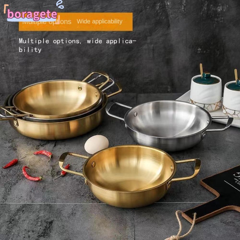 BORAGETE Nấu ăn tại nhà Nồi inox Nồi khô Paella Pan