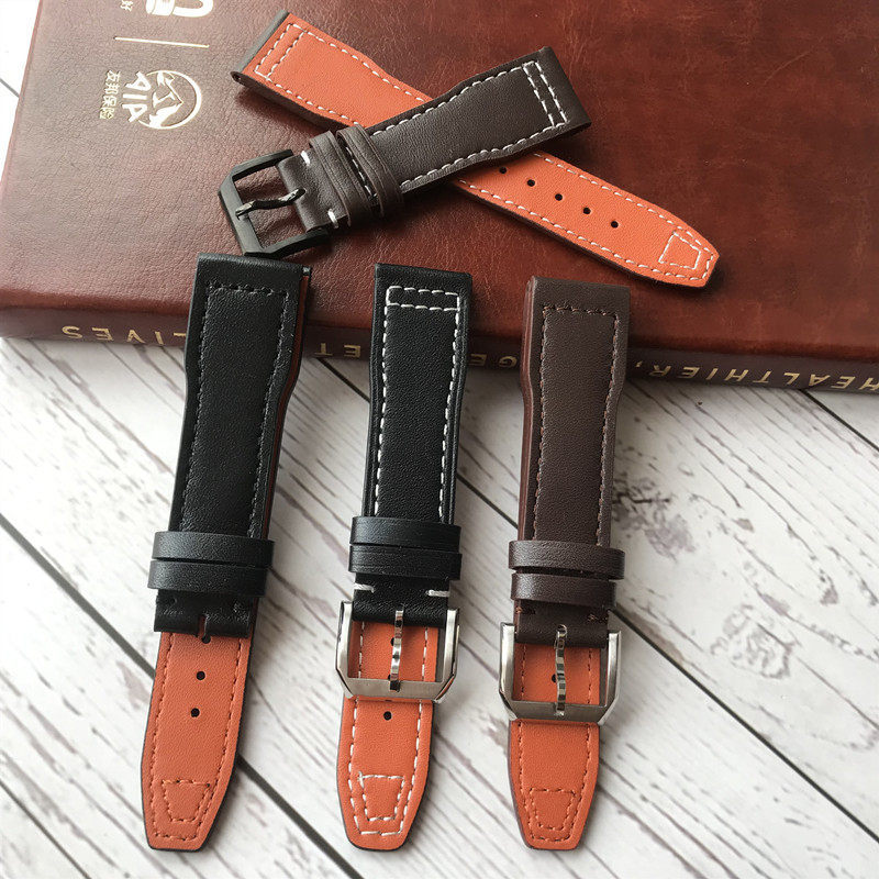 Thích hợp cho IWC Pilot Mark Hoàng tử nhỏ thứ mười tám IW327004/377714Dây da thật