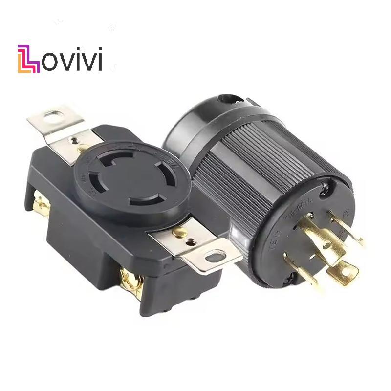 [Lovivivi] Phích cắm đáng tin cậy USA 30A NEMA L15-30P L15-30R cho nguồn điện công nghiệp MỚI