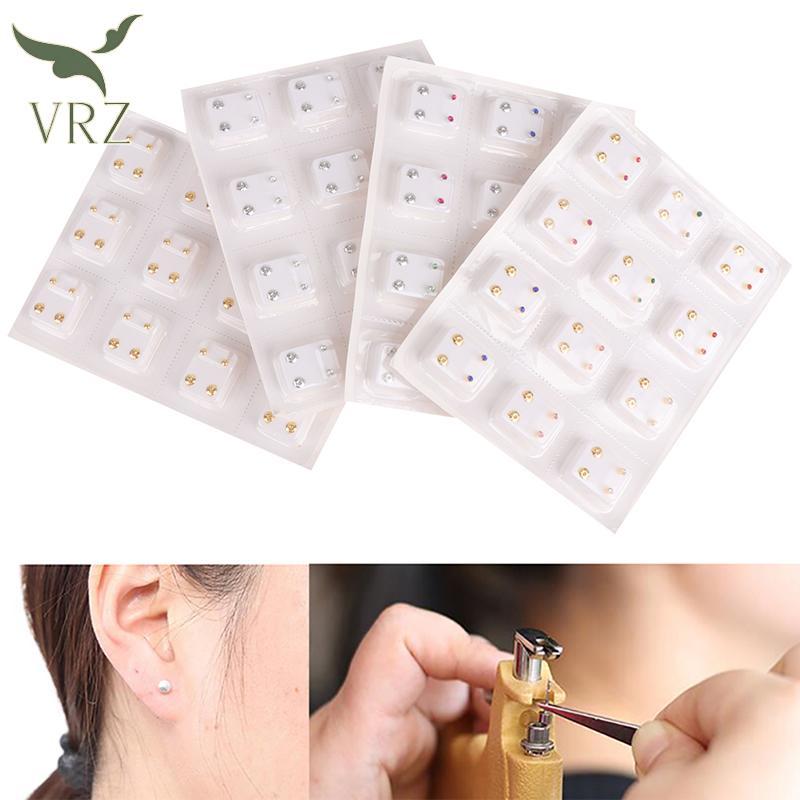 VRZ 24 Chiếc Bông Tai Y Tế Xuyên Dụng Cụ Tai Bông Tai Phẫu Thuật Thép Bông Tai Nữ HOT