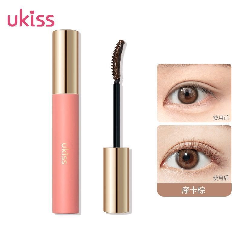 UKISS Eye Mascara UKISS Eye Mascara Áo Mưa Màu Chống Thấm Nước Lâu Dài Chống lem Chống lem Mỏng Xoăn