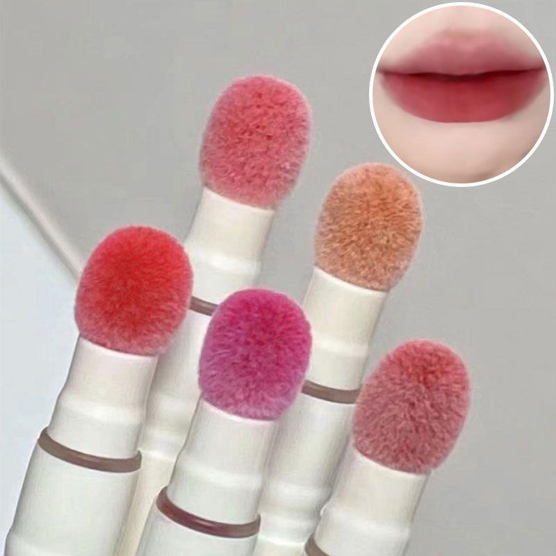 Plus Plus Plus Plush Cushion Lip Cream Matte Velvet Lip Mud Orange Press Type Lipstick Flower Sản ph