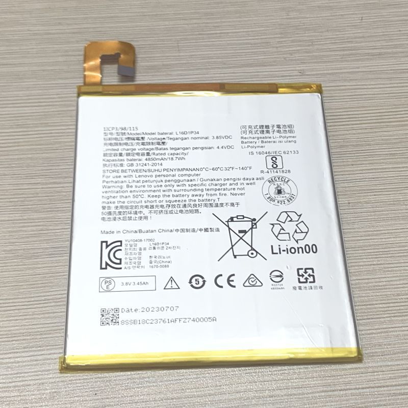 Thích hợp cho pin máy tính bảng TAB4 8 TB-8504N TAB4 8plus 8704X L16D1P34