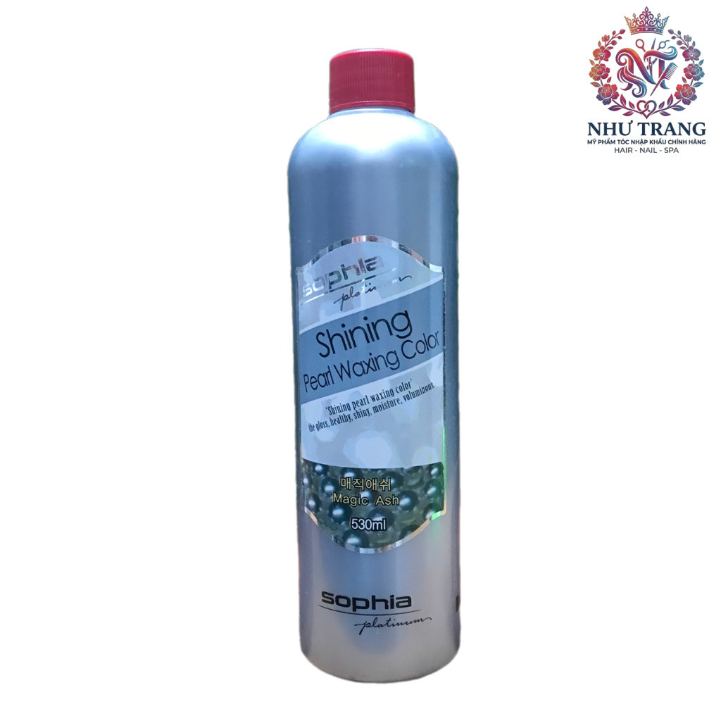 Phủ mịn Xám khói Sophia Platinum Shinning Pearl Waxing Colour Ash 530ml .NT