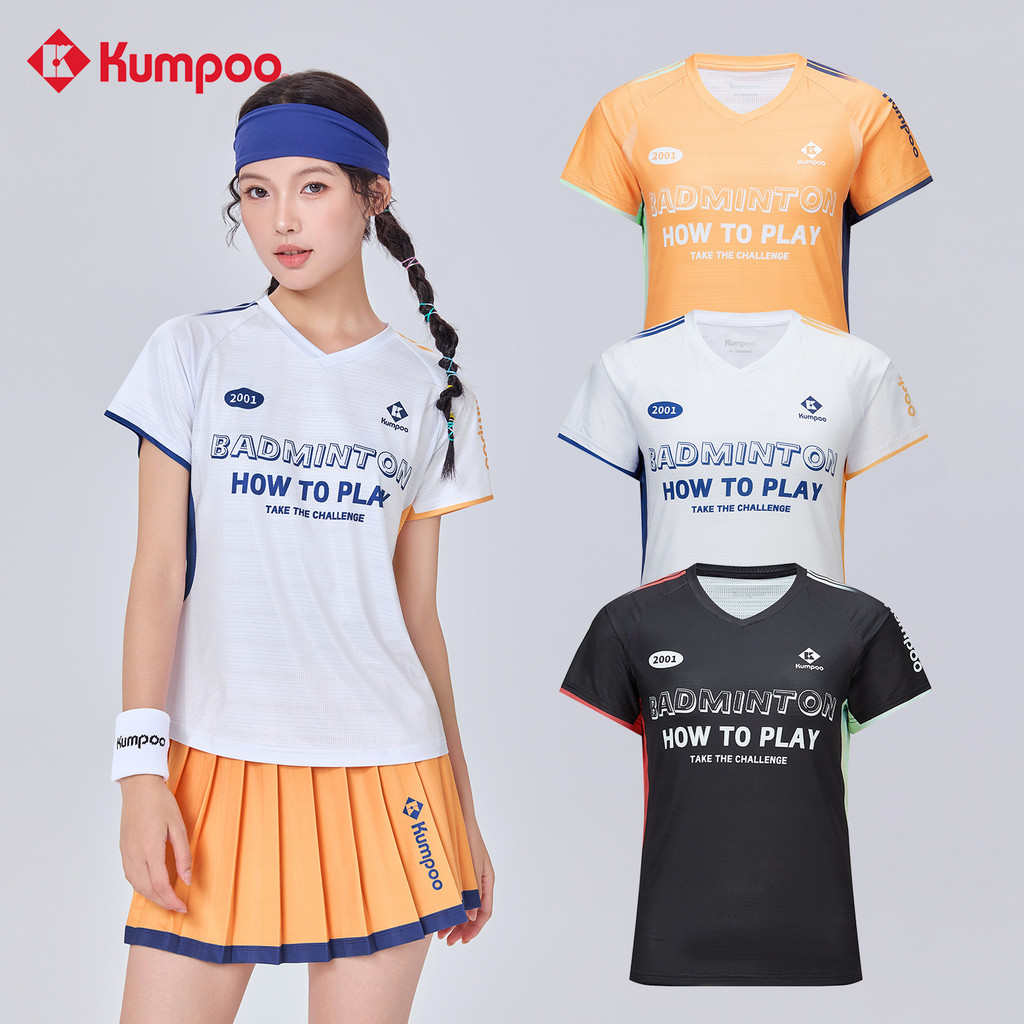 Quần Áo Thật Kaori KUMPOO 1729 Áo Cầu Lông Thi Đấu Nữ Thần Vua Xiaoyu Áo Thun Thể Thao Nhanh Khô Sản