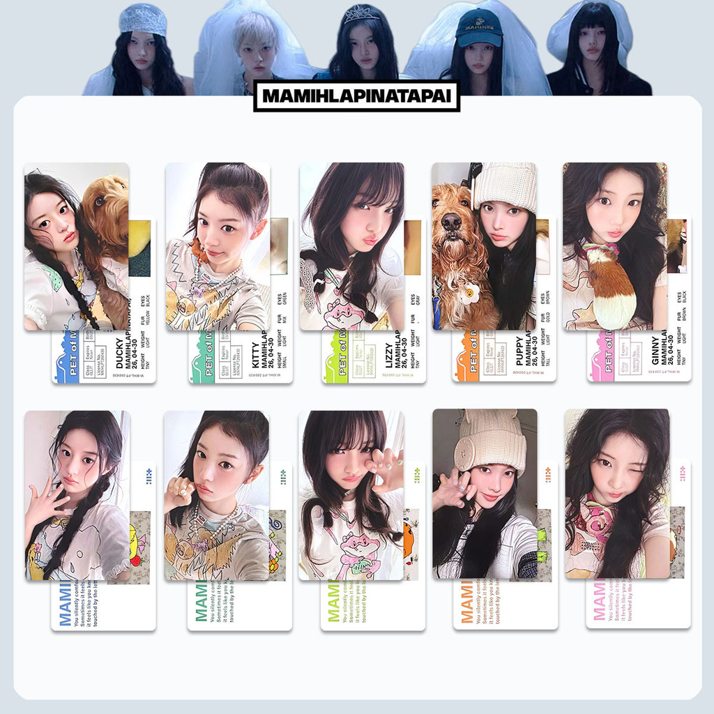 1-5 chiếc ILLIT MAMA Lomo Cards GRWM DEARLIT Kỷ niệm ra mắt lần thứ 2 KHÔNG DỄ DÀNG Album BOMB Toki 