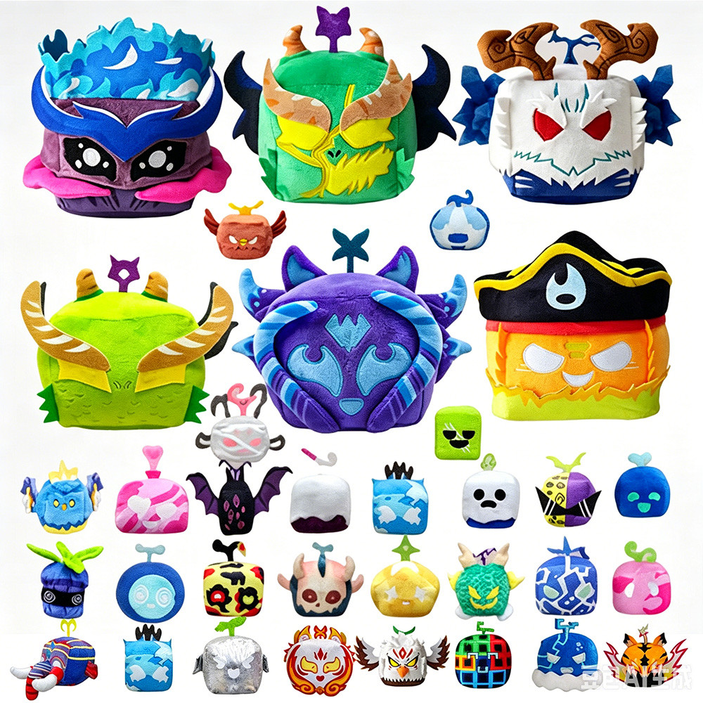Blox Fruits Devil Fruit Đồ chơi sang trọng, Tiger Dragon Blizzard Pirate Các loại Búp bê nhồi trái c