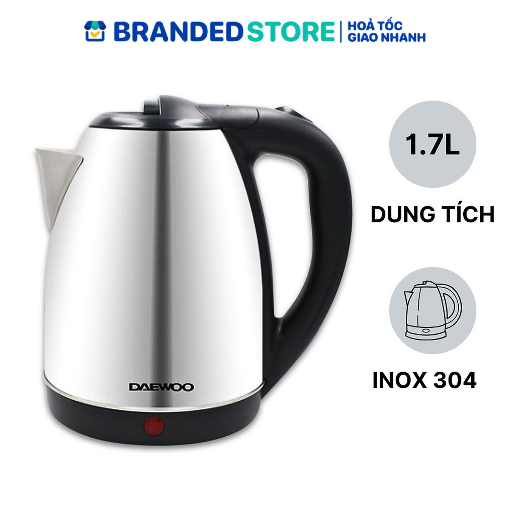 Ấm siêu tốc inox 304 cao cấp đảm bảo an toàn 1.8L Daewoo DWK-S1805