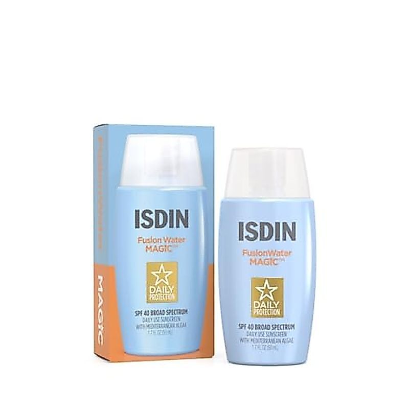 ISDIN Fusion Water MAGIC, Kem chống nắng Ultralight Broad Spectrum SPF 40 với Axit Hyaluronic và Vit