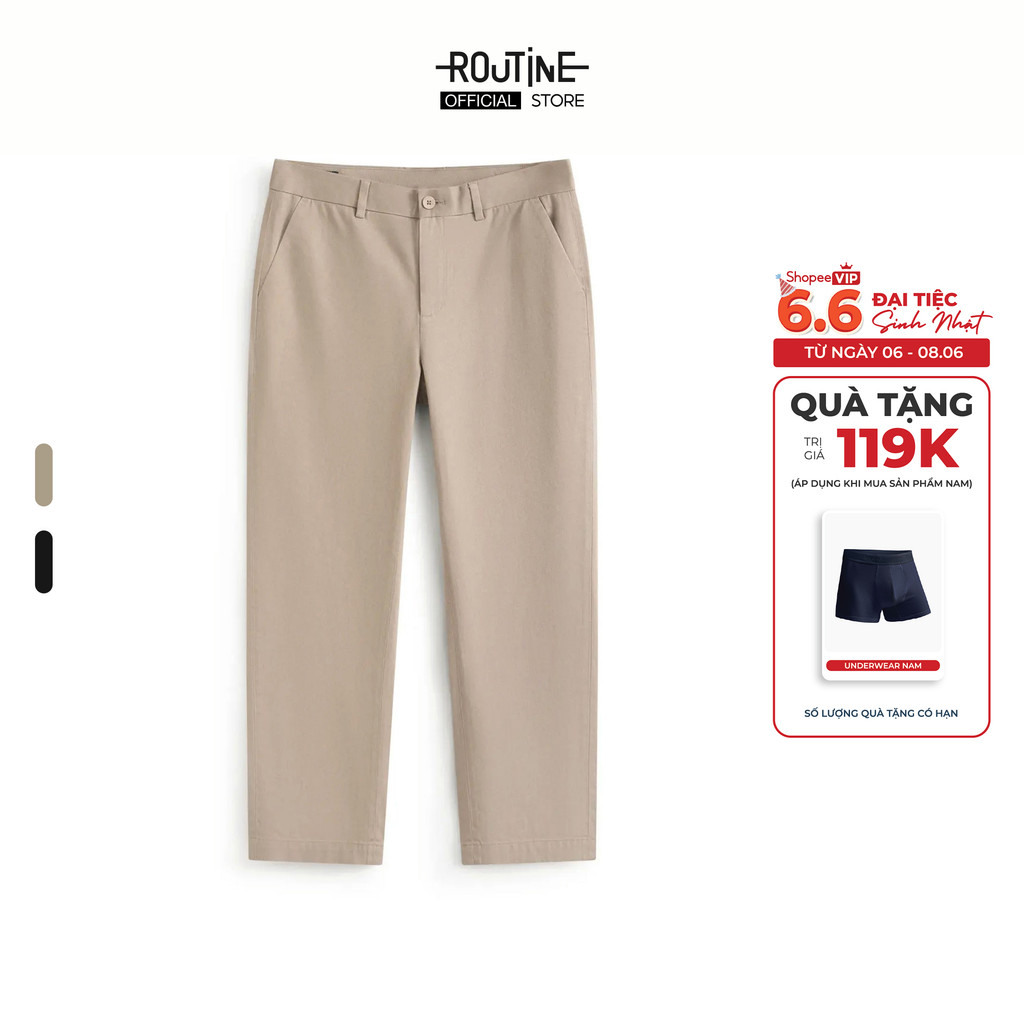 Quần Dài Khaki Nam Form Slim - Routine 10F25PCA014
