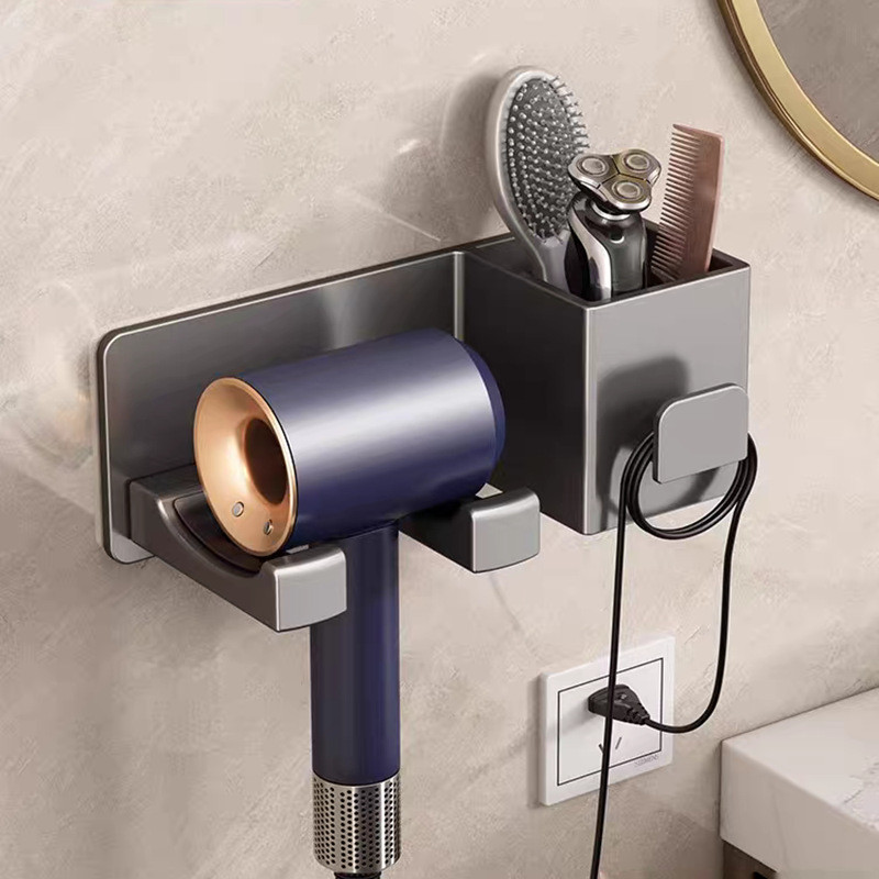New Product~Hair dryer holder no-drill bathroom hair dryer rack toilet stand hair dryer storage shel