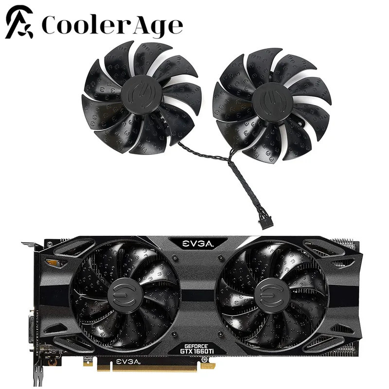 I87mm PLA09215S12H GTX1660 GTX1660Ti Quạt Card Video Cho EVGA GTX 1660 Ti 1660 XC Siêu Chơi Game Car