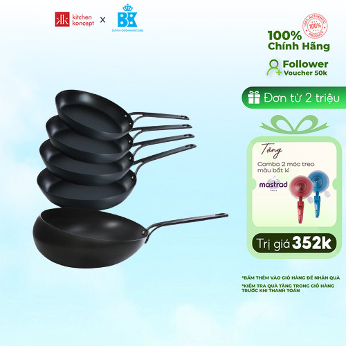 Chảo Thép Carbon BK - 20cm/26cm/28cm/30cm