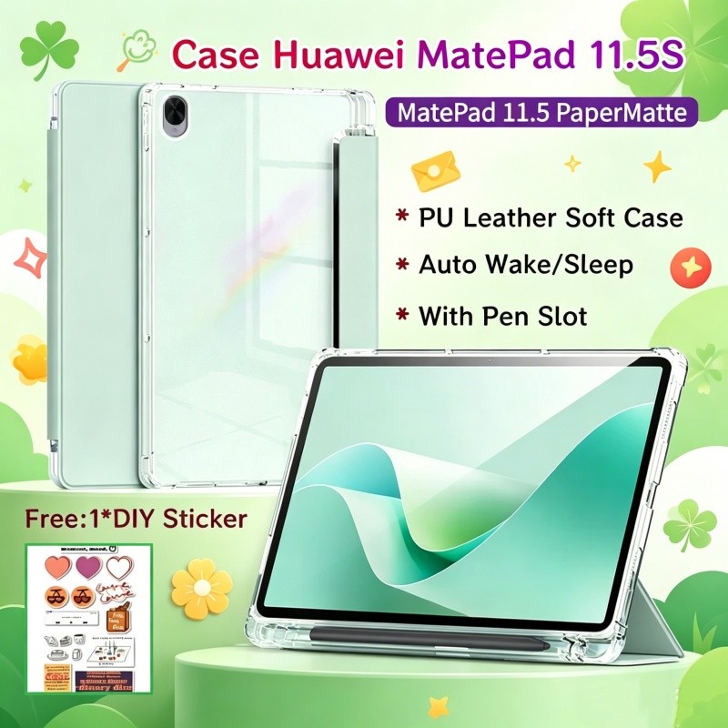 Ốp lưng Huawei MatePad 11.5S 2026 Vỏ lật mới Huawei MatePad 11.5 PaperMatte Case có khe cắm bút Tự đ