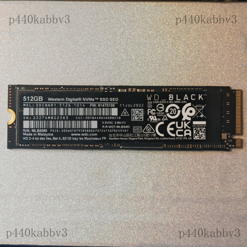 Phần cứng máy tính Western Digital, Hynix, Samsung.2280Ổ cứng SSD cho laptop, dùng chung cho máy tín