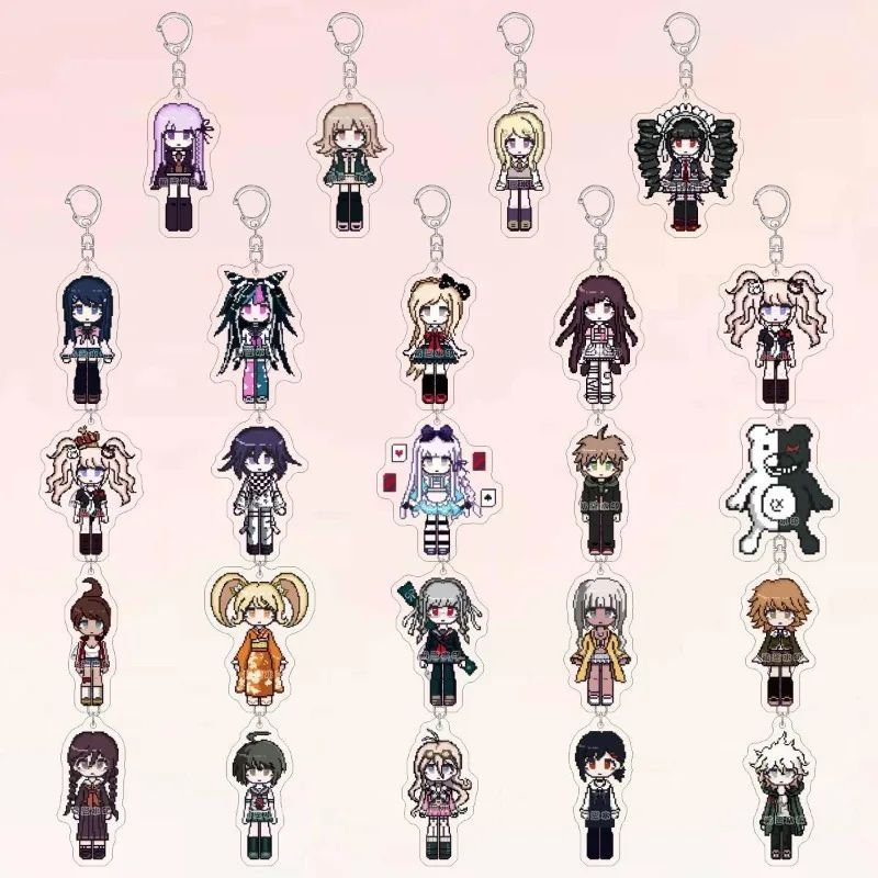 Móc Khoá Danganronpa Anime Keychain Komaeda Nagito Keyring Kirigiri Kyouko Nanami ChiaKi Acrylic Key