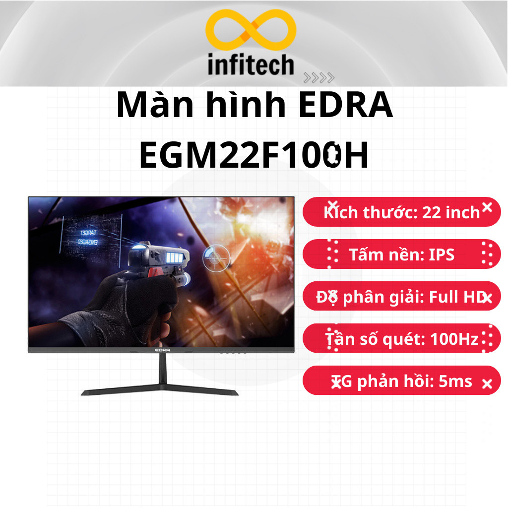Màn hình EDRA EGM22F100H (22inch/IPS/FHD/100Hz/5ms) - Hàng chính hãng