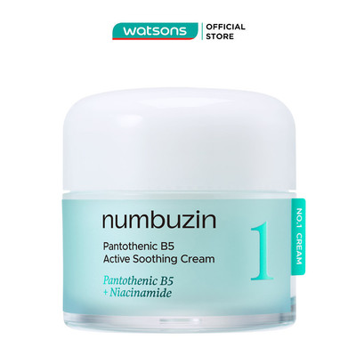 Kem Dưỡng Numbuzin No.1 Pantothenic B5 Active Soothing Cream 80ml