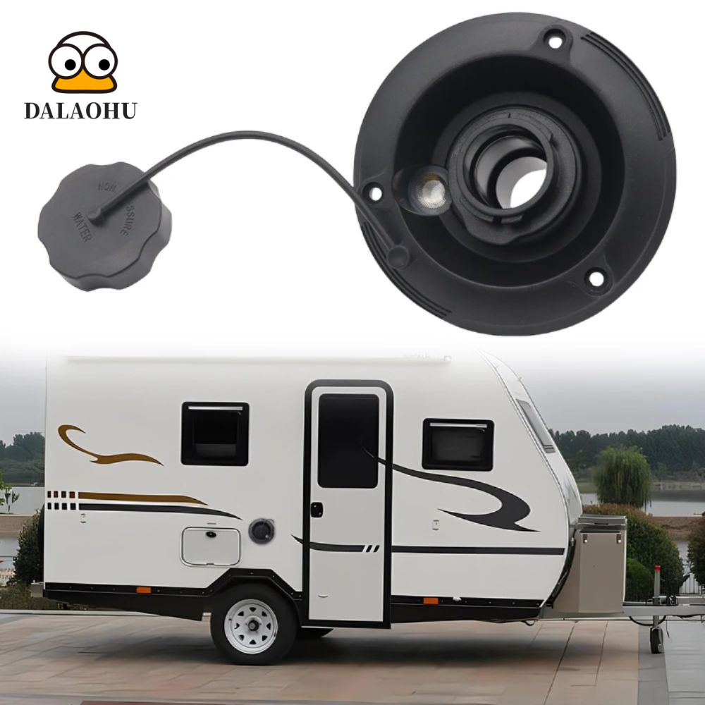 DALAOHU Gravity Fresh Water Fill Hatch, Black Gravity Fill RV Gravity Water Inlet, Hatch Plastic Fre