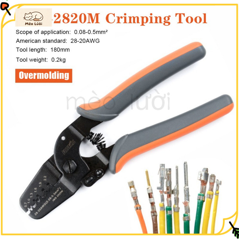 mèo lườiIWS-2412M/IWS-2820M là một dụng cụ bấm cos đa năng dành cho các đầu nối và đầu cắm JAM Molex