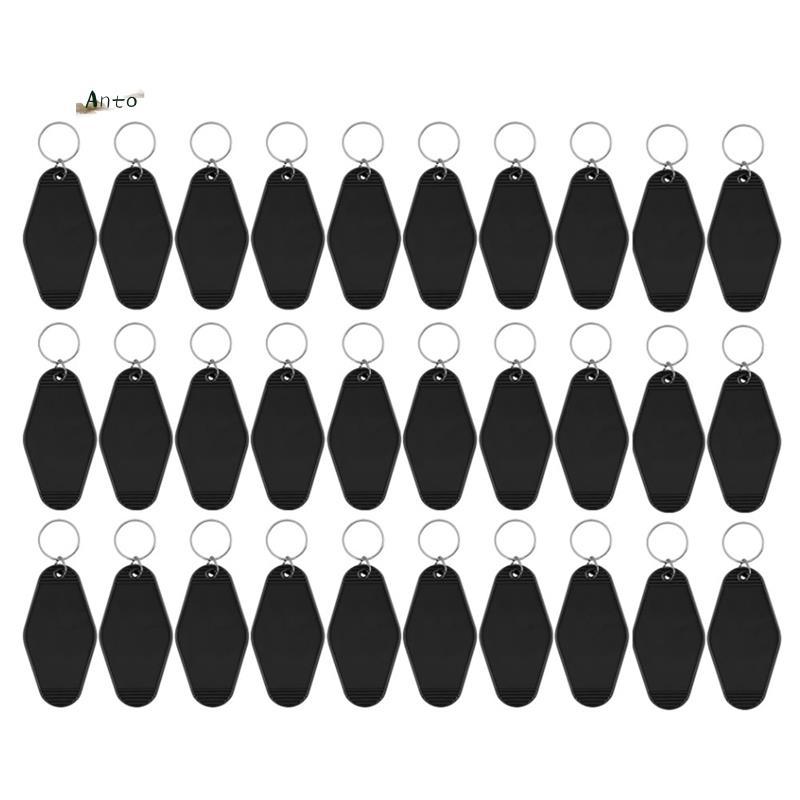 30Pack Motel Móc Khóa Khoảng Trống Vintage Motel Móc Khóa Thăng Hoa Trống Móc Khóa Cho Vinyl DIY Thủ