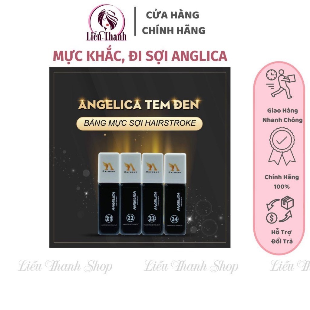 [CHÍNH HÃNG] MỰC KHẮC SỢI ANGELICA SIÊU ĐẬM, SIÊU BÁM CHÍNH HÃNG ,MỰC ANGELICA