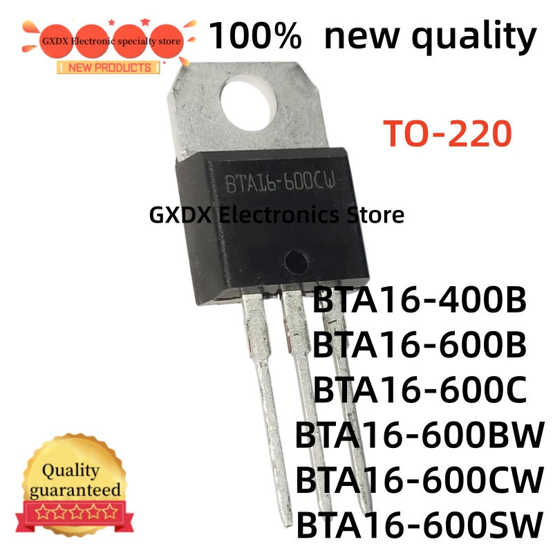 5 Chiếc BTA16-600BW BTA16-600CW BTA16-400B BTA16-600C BTA16-600B BTA16-600SW BTA16 TO-220 Hiệu Ứng T