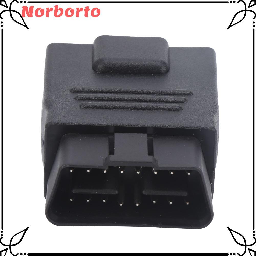 Bộ chuyển đổi phích cắm NORBORTO Obd2, Đầu nối ABS Obd2 từ nam sang nữ, Bộ chuyển đổi cáp Obd2 nhỏ g