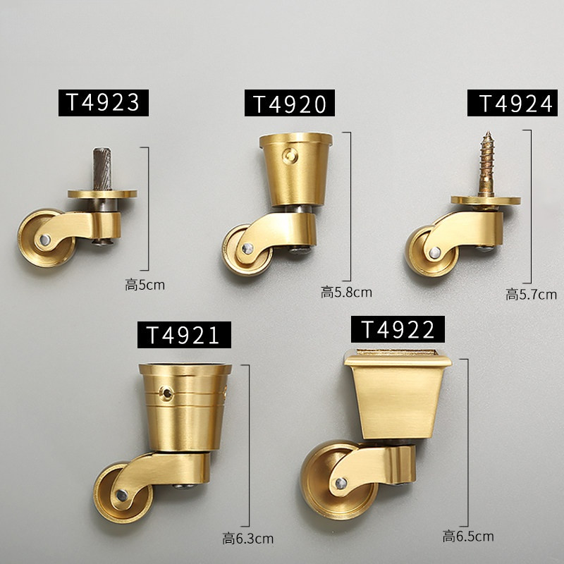 Đồng Caster Nội Thất Cao Cấp Caster Đa Năng Bánh Xe Sofa Bàn Ghế Caster Nhỏ Đa Năng Vô Lăng Bánh Xe 