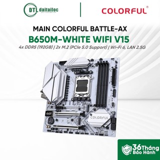 Mainboard Colorful BATTLE-AX B650M-WHITE WIFI V15 | Chính hãng | Bảo hành 36 tháng