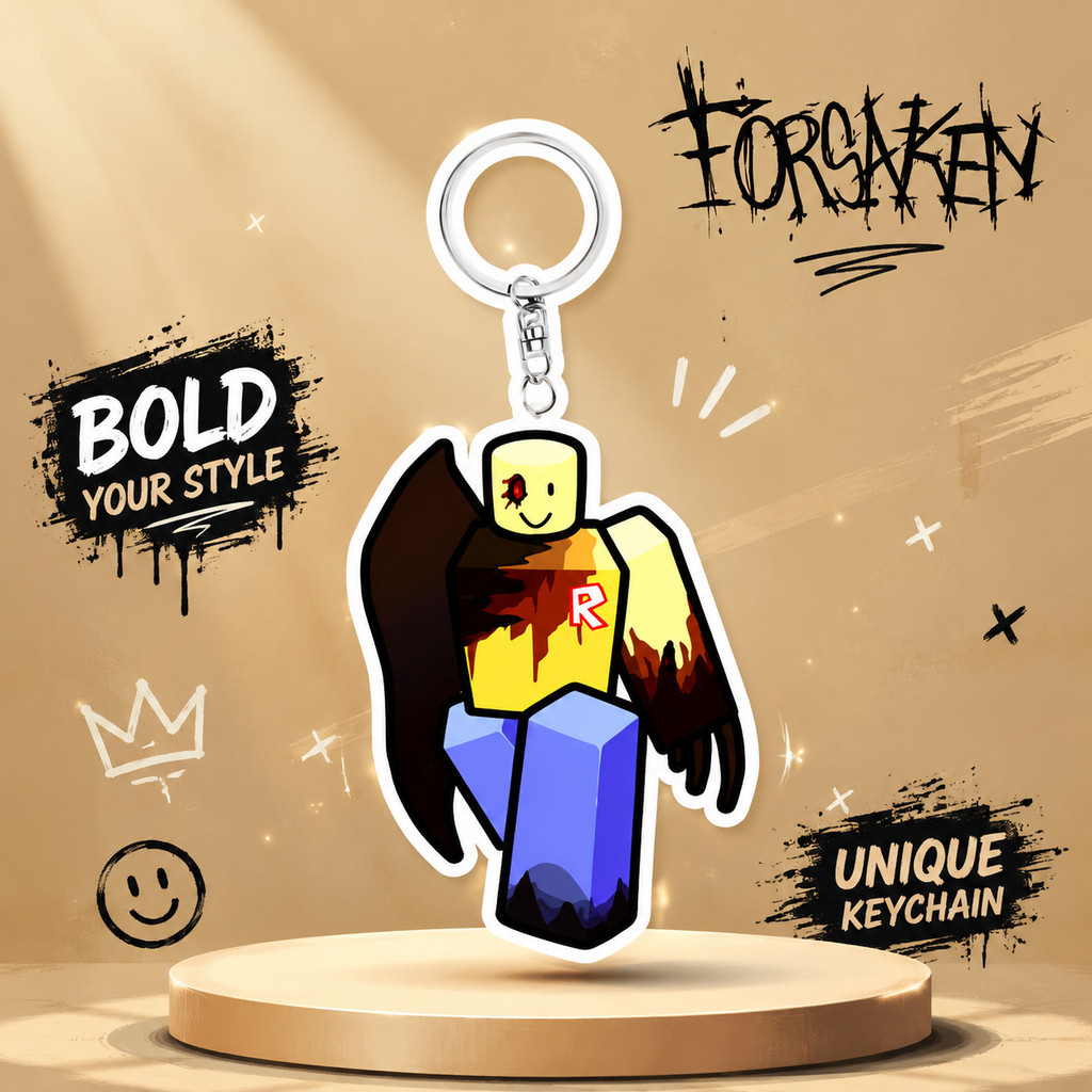 Gantungan Kunci karakter Roblox Forsaken Survivors & Killer / Ganci Roblox Forsaken / Keychain roblo