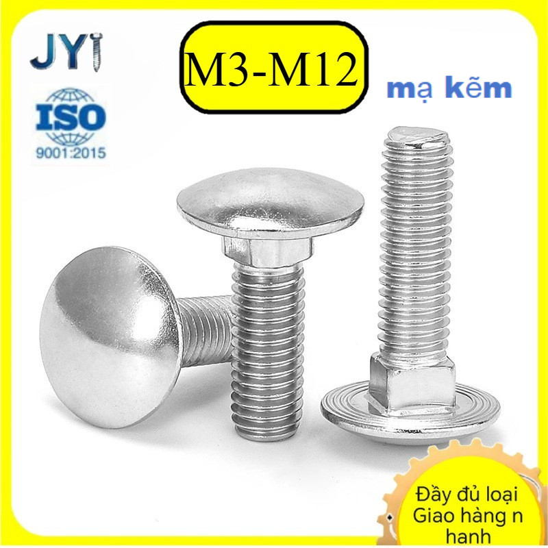 304 stainless steel carriage bolts, shelf screws, round head screws, square neck shelf bolts, flat h