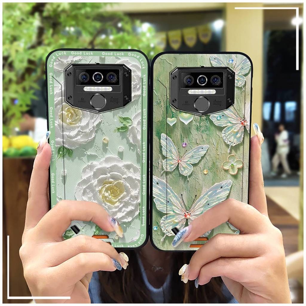 Ốp Điện Thoại Tranh Sơn Dầu Chống Bụi Bẩn Cho Oukitel WP5 / WP5 Pro Hoạt Hình Bảo Vệ Silicon Chống V