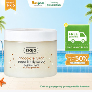 Đường tẩy tế bào chết toàn thân Ziaja mềm mịn da hương Sô cô la 300ml
